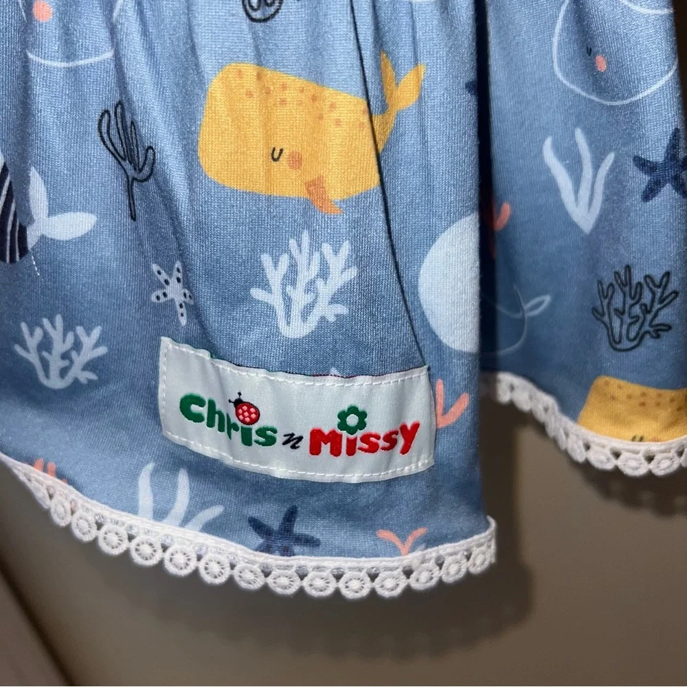 NWOT Chris N Missy Sea Beach Turtle Dress